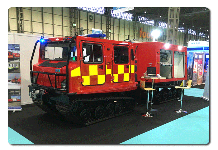 Ex Army Hagglunds BV206 Fire Appliance